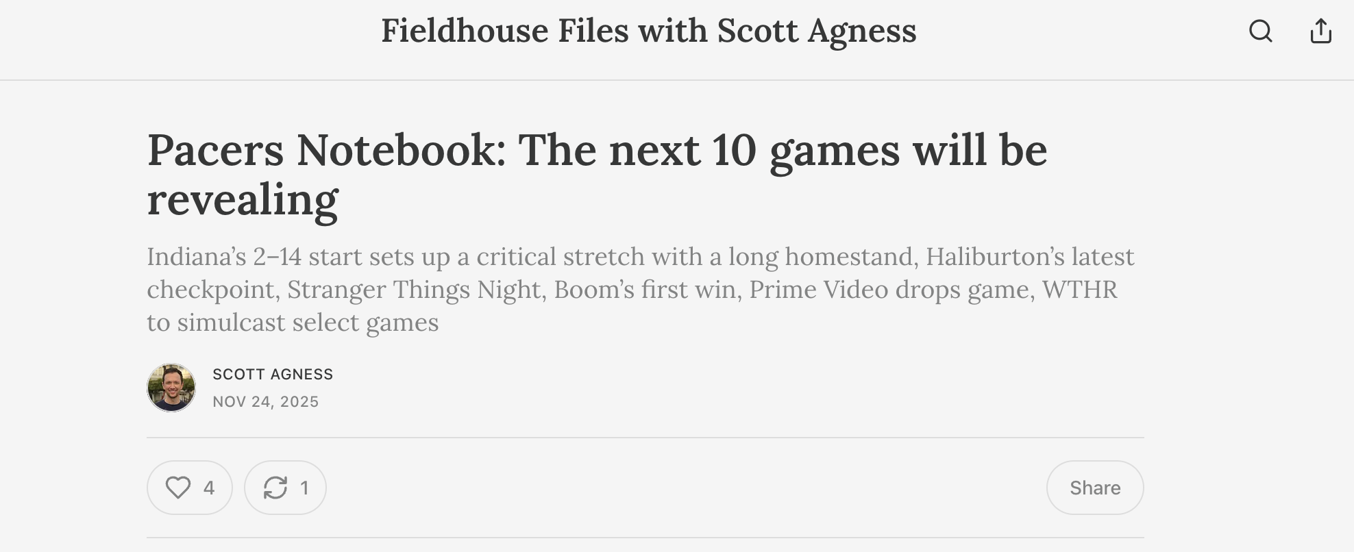Fieldhouse Files - Headline